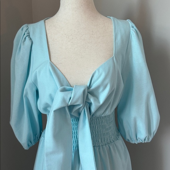 Commense Light Blue Long Sleeve Dress - Picture 6 of 10